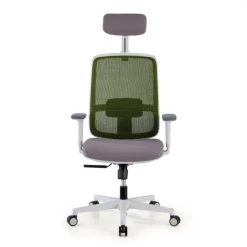 Sedia Ufficio Ergonomica Kaito white con poggiatesta