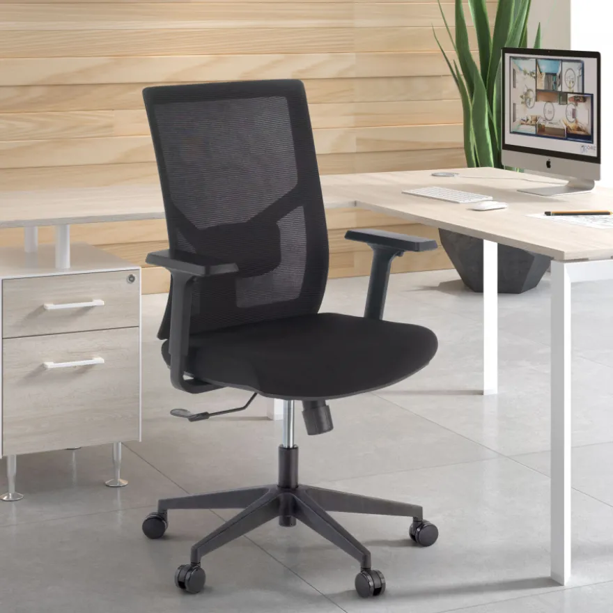 Sedia Ufficio Ergonomica Verdi, braccioli regolabili, supporto lombare,