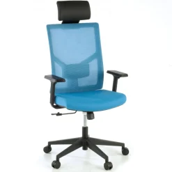 Sedia Ufficio Ergonomica Verdi, braccioli regolabili, con poggiatesta