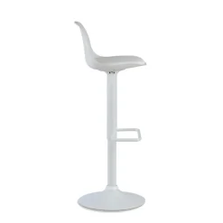 Sgabello alto Norway con gambe in metallo, design moderno