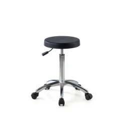 Sgabello da lavoro basso con ruote Hana
