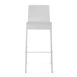 Sgabello da ufficio con schienale Alea, seduta ergonomica