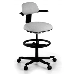 Sgabello da Ufficio Ergonomico Erghos, sedile reclinabile, girevole