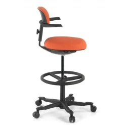 Sgabello da Ufficio Ergonomico Erghos, sedile reclinabile, girevole