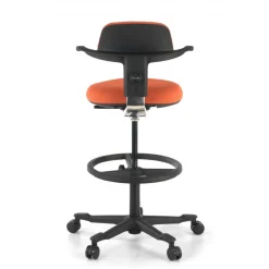 Sgabello da Ufficio Ergonomico Erghos, sedile reclinabile, girevole