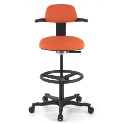 Sgabello da Ufficio Ergonomico Erghos, sedile reclinabile, girevole