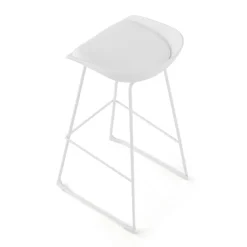 Sgabello da ufficio Helsinki, design scandinavo, gambe in metallo