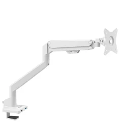 Supporto monitor individuale con porta USB, alluminio, 1 schermo